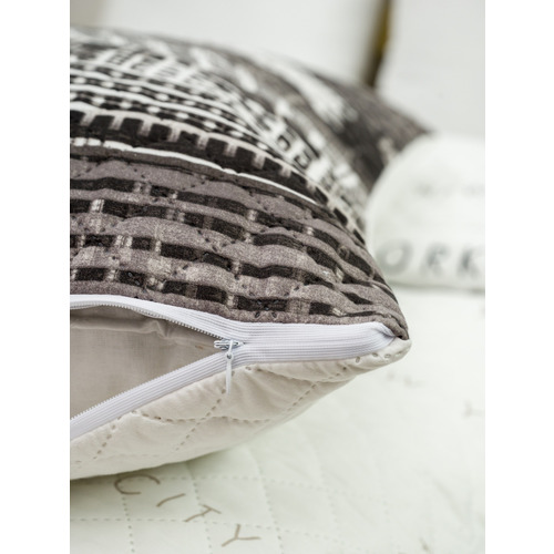 Чехол декоративный VT для подушки с молнией, ультрастеп 4360/2 50/70 см в упаковке 2 шт фото 5