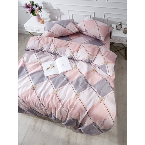 Постельное белье 4111 2-х сп с евро простыней с наволочками 50/70 фото 11