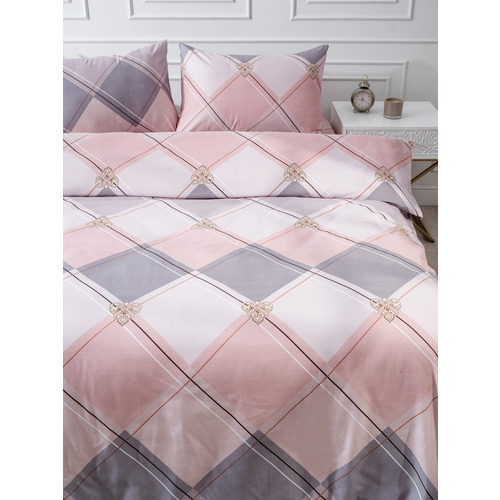 Постельное белье 4111 2-х сп с евро простыней с наволочками 50/70 фото 10