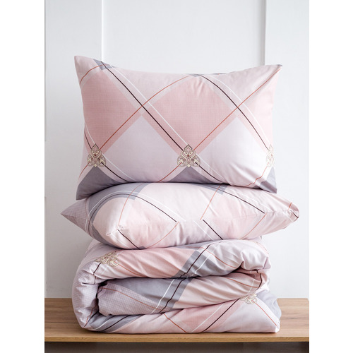 Постельное белье 4111 2-х сп с евро простыней с наволочками 50/70 фото 7