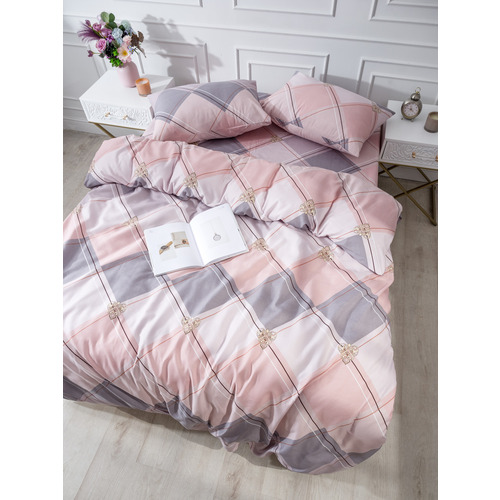 Постельное белье 4111 2-х сп с евро простыней с наволочками 50/70 фото 1