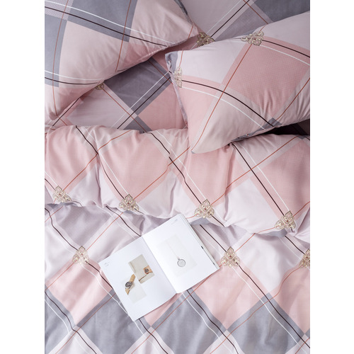 Постельное белье 4111 2-х сп с евро простыней с наволочками 50/70 фото 4