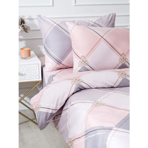 Постельное белье 4111 2-х сп с евро простыней с наволочками 50/70 фото 2