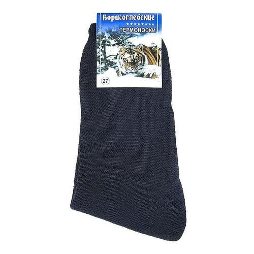 Мужские носки теплые Борисоглебские 4А2 (махра) цвет черный размер 25 фото 1