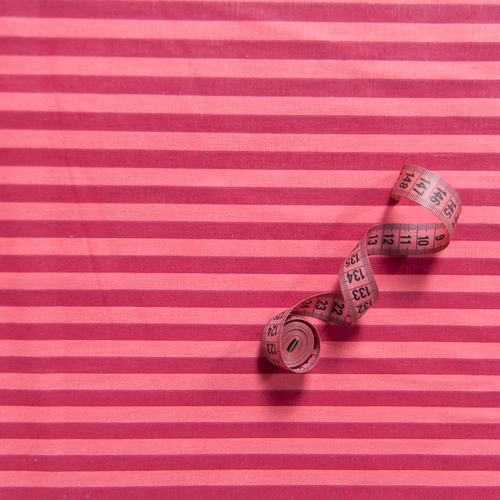 Ткань на отрез бязь плательная 150 см 1552/14 цвет красный фото 1