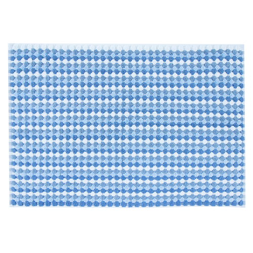 Полотенце-коврик махровое Musivo ПЦ-516-02484 50/70 см цвет 30000 бело-синий фото 1