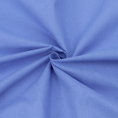 Ткань на отрез полулен 150 см 59 цвет голубой фото 1