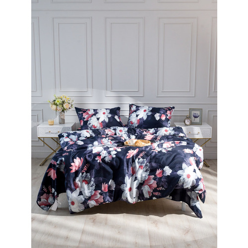 Постельное белье VT из полисатина 4828 2-х сп с евро простыней с наволочками 50/70 фото 12