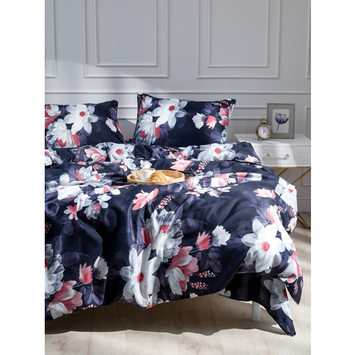 Постельное белье VT из полисатина 4828 2-х сп с евро простыней с наволочками 50/70 фото 14