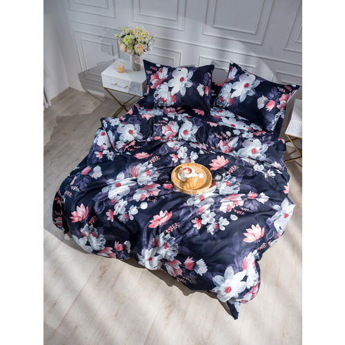 Постельное белье VT из полисатина 4828 2-х сп с евро простыней с наволочками 50/70 фото 1