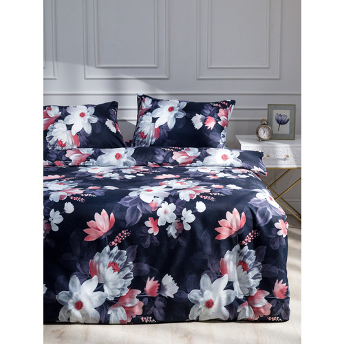 Постельное белье VT из полисатина 4828 2-х сп с евро простыней с наволочками 50/70 фото 8