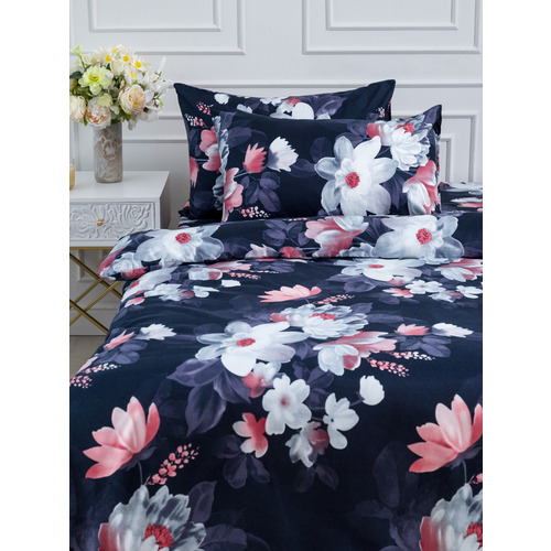 Постельное белье VT из полисатина 4828 2-х сп с евро простыней с наволочками 50/70 фото 6