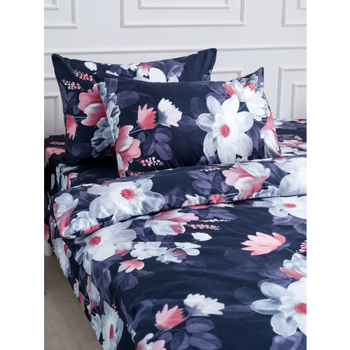 Постельное белье VT из полисатина 4828 2-х сп с евро простыней с наволочками 50/70 фото 3