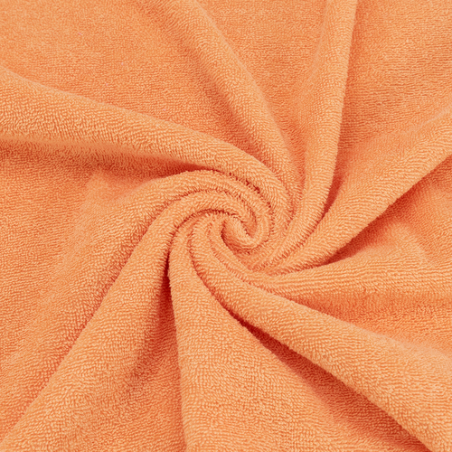 Ткань на отрез махровое полотно 150 см 390 гр/м2 цвет персиковый фото 1