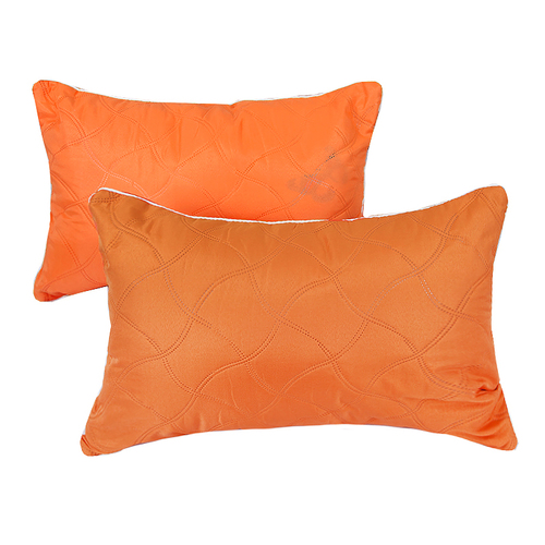 Подушка декоративная чехол шелк ультрастеп оранжевый 40/60 фото 1