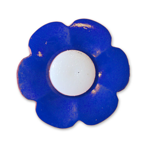 Пуговица детская сборная Цветок 17 мм цвет синий упаковка 24 шт фото 1