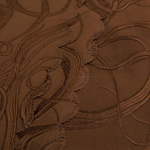 Портьерная ткань 150 см Дебют цвет коричневый фото 2