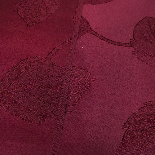 Портьерная ткань 150 см Дебют GLL984-11 цвет вишня листья фото 2