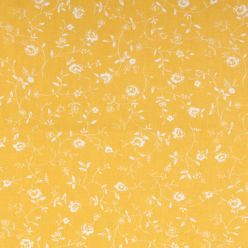 Ткань на отрез ранфорс 240 см №8 Плетение роз на желтом фото 4