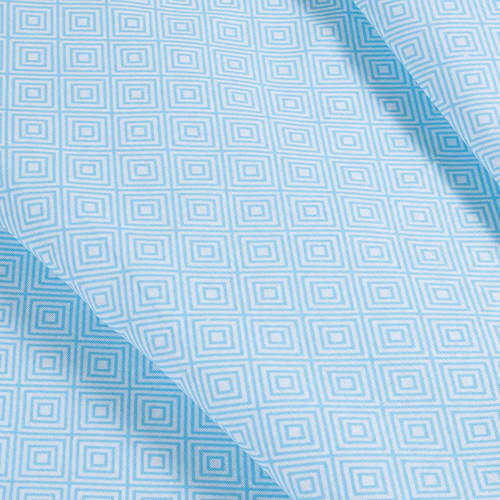 Ткань на отрез бязь плательная 150 см 1753/2 цвет голубой фото 1