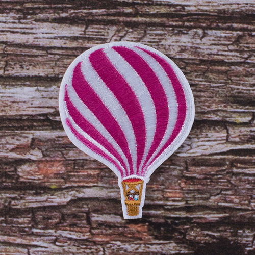 Термоаппликация ТАВ 2835 воздушный шар розовый 7,5*5,5см фото 1