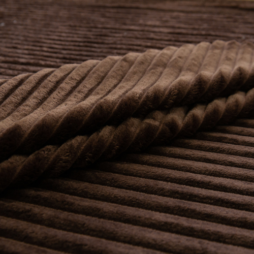 Ткань на отрез велсофт Orrizonte 300 гр/м2 200 см 004-ОT цвет шоколадный фото 4