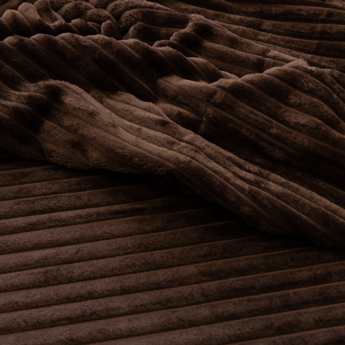 Ткань на отрез велсофт Orrizonte 300 гр/м2 200 см 004-ОT цвет шоколадный фото 2