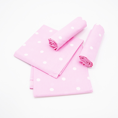 Набор детских пеленок поплин 4 шт 73/120 см 1740/4 цвет розовый фото 1
