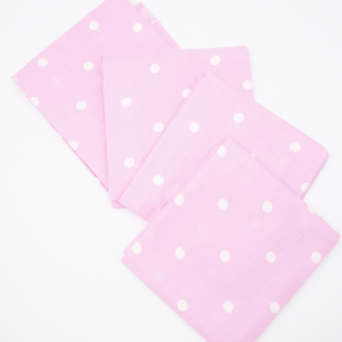 Набор детских пеленок поплин 4 шт 73/120 см 1740/4 цвет розовый фото 2