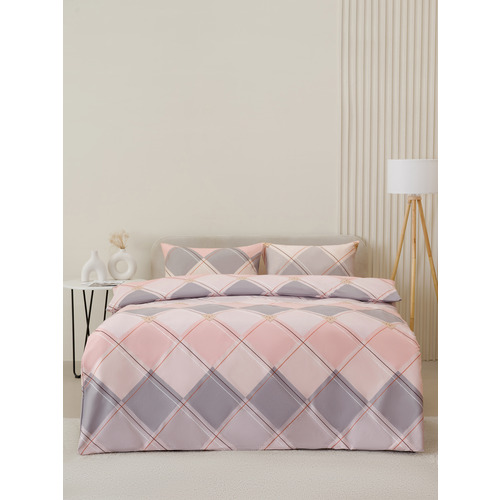 Постельное белье VT из полисатина 4111 2-х сп с евро простыней с наволочками 50/70 фото 8