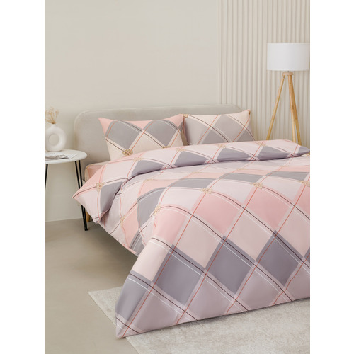 Постельное белье VT из полисатина 4111 2-х сп с евро простыней с наволочками 50/70 фото 7