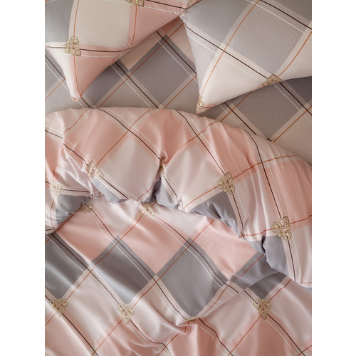 Постельное белье VT из полисатина 4111 2-х сп с евро простыней с наволочками 50/70 фото 4