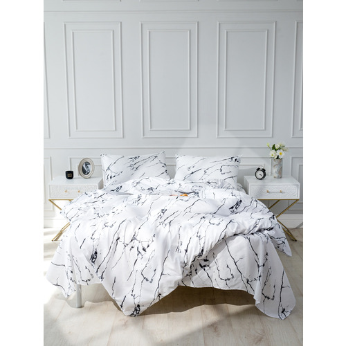 Постельное белье 11979-01a 2-х сп с евро простыней с наволочками 50/70 фото 7