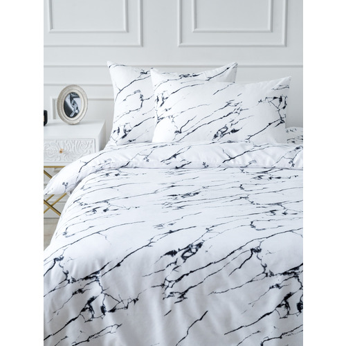 Постельное белье 11979-01a 2-х сп с евро простыней с наволочками 50/70 фото 4