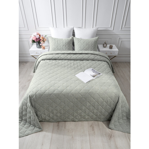 Покрывало VT Linen-look 260х240 + 2 нав 50х70 цвет 7 фото 10