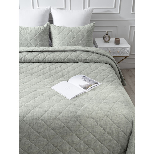 Покрывало VT Linen-look 260х240 + 2 нав 50х70 цвет 7 фото 8