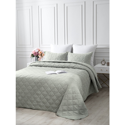 Покрывало VT Linen-look 260х240 + 2 нав 50х70 цвет 7 фото 9