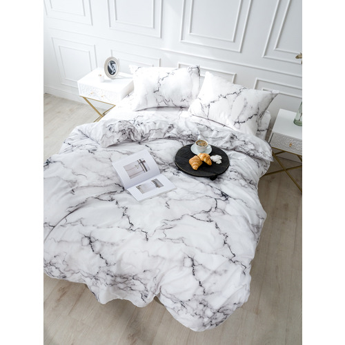 Постельное белье VT из полисатина 5704-4 2-х сп с евро простыней с наволочками 50/70 фото 3