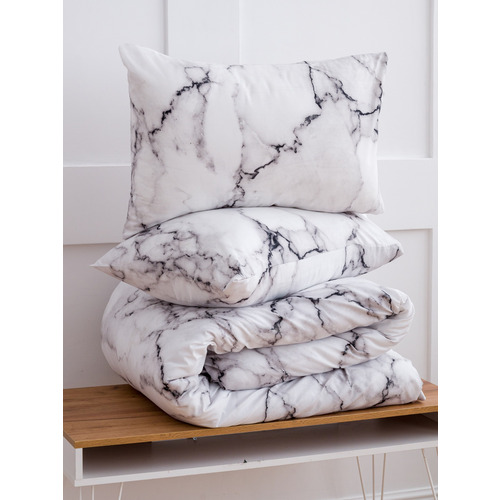 Постельное белье VT из полисатина 5704-4 2-х сп с евро простыней с наволочками 50/70 фото 2