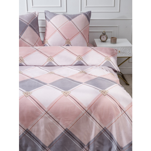 Постельное белье 4111 2-х сп с евро простыней с наволочками 70/70 фото 6