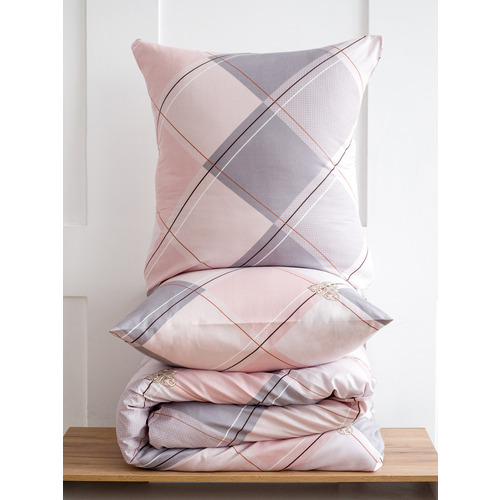 Постельное белье 4111 2-х сп с евро простыней с наволочками 70/70 фото 4