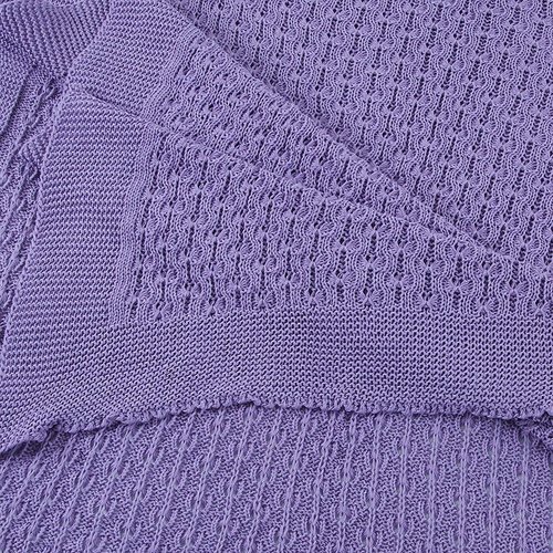 Покрывало-плед Паучок 150/200 цвет фиолетовый фото 3