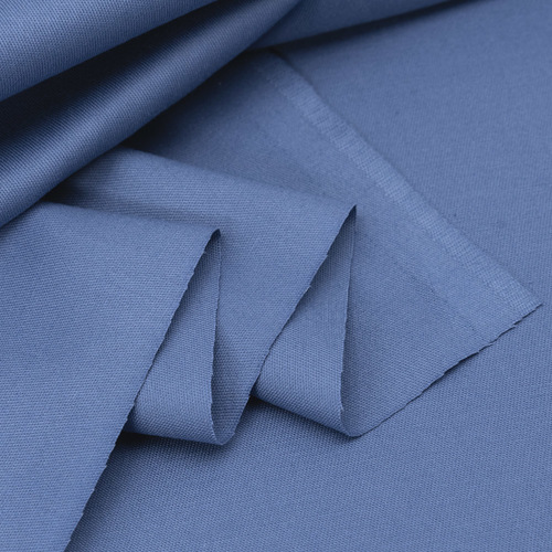 Ткань на отрез твил-сатин гладкокрашеный 220 см 38011 цвет синий фото 2