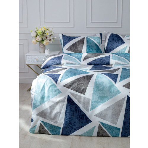 Постельное белье VT из полисатина 4770 2-х сп с евро простыней с наволочками 50/70 фото 18