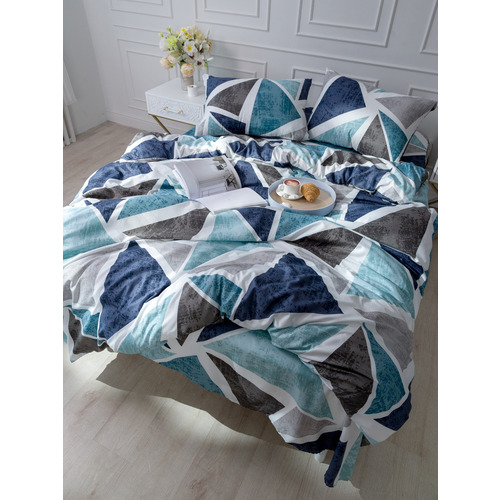 Постельное белье VT из полисатина 4770 2-х сп с евро простыней с наволочками 50/70 фото 7