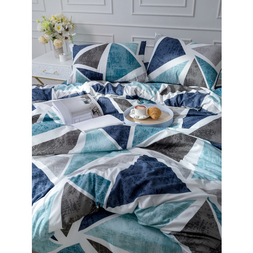 Постельное белье VT из полисатина 4770 2-х сп с евро простыней с наволочками 50/70 фото 8