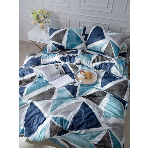 Постельное белье VT из полисатина 4770 2-х сп с евро простыней с наволочками 50/70 фото 6