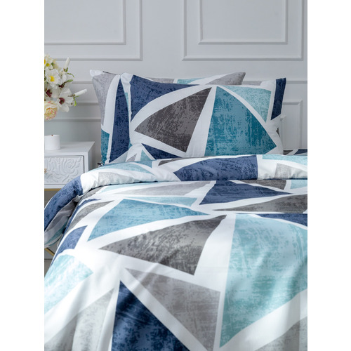 Постельное белье VT из полисатина 4770 2-х сп с евро простыней с наволочками 50/70 фото 5