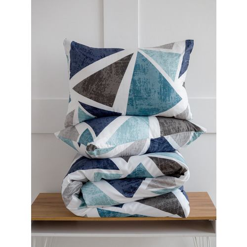 Постельное белье VT из полисатина 4770 2-х сп с евро простыней с наволочками 50/70 фото 4