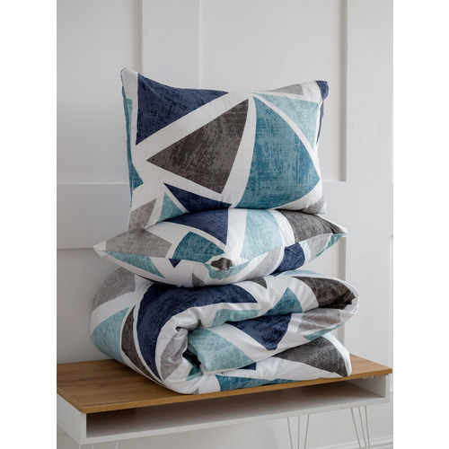 Постельное белье VT из полисатина 4770 2-х сп с евро простыней с наволочками 50/70 фото 2